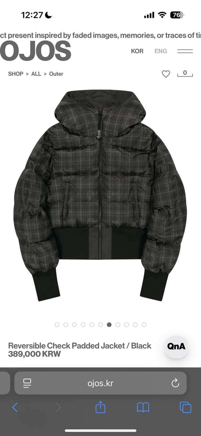 ojos 신상 패딩 상품이미지6