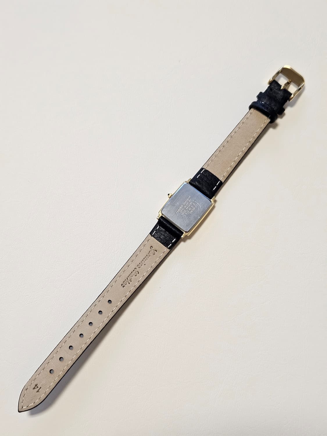 빈티지 시티즌 Forma 금장 사각 가죽 시계(여성용) 상품이미지6