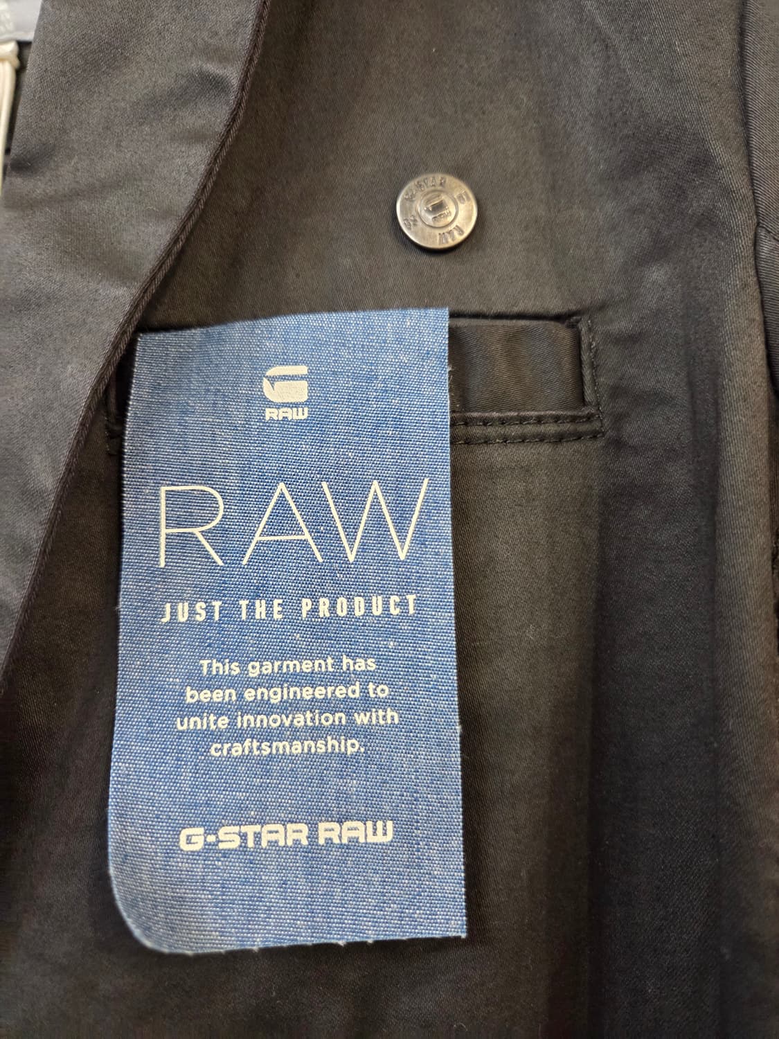 G스타 RAW 블랙 여성 자켓(S) 상품이미지3