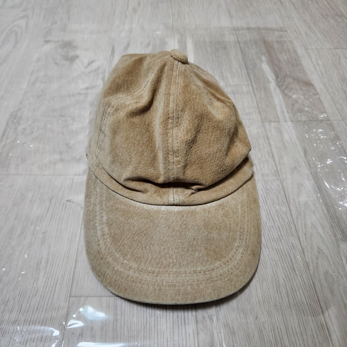 빈티지 돼지 가죽 베이지 모자 (56-59cm) 상품이미지1