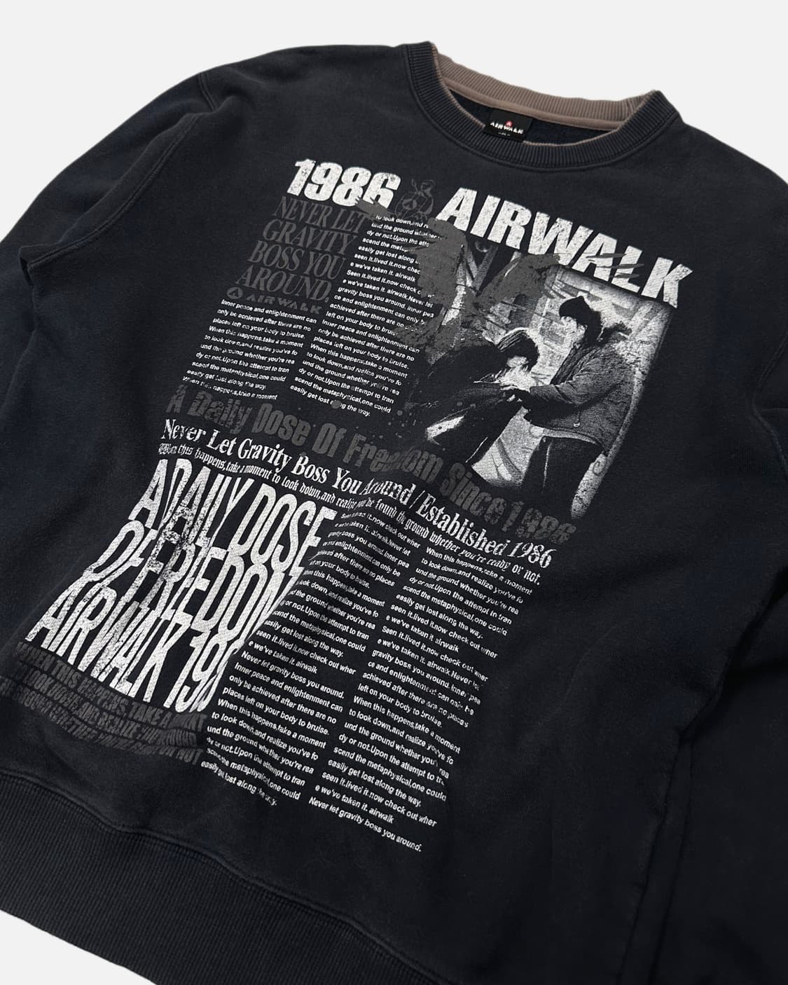 grunge printing vintage sweatshirt 상품이미지2