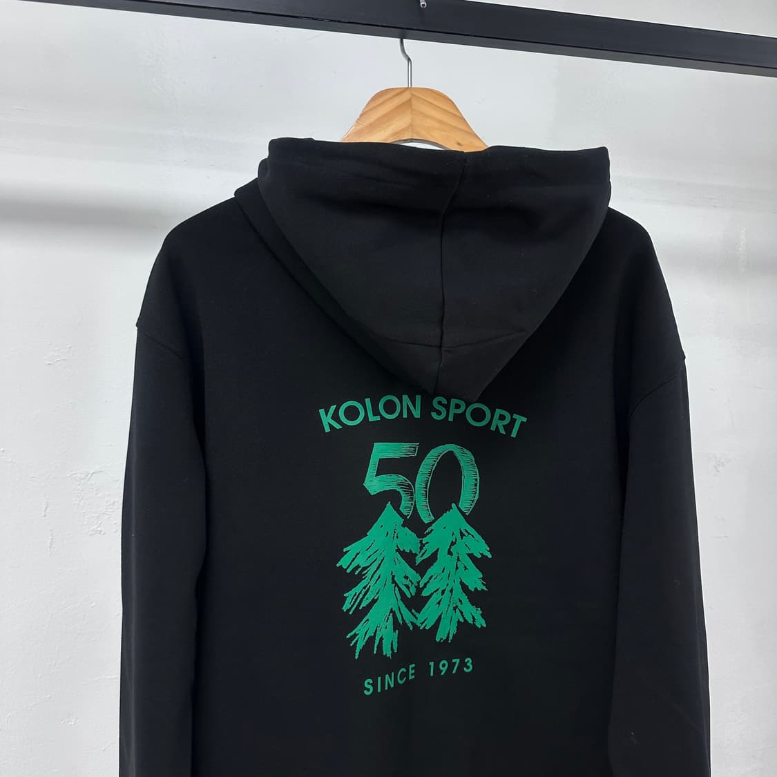 코오롱스포츠 23s 50주년 후드집업 블랙 오버핏 M J34 상품이미지2