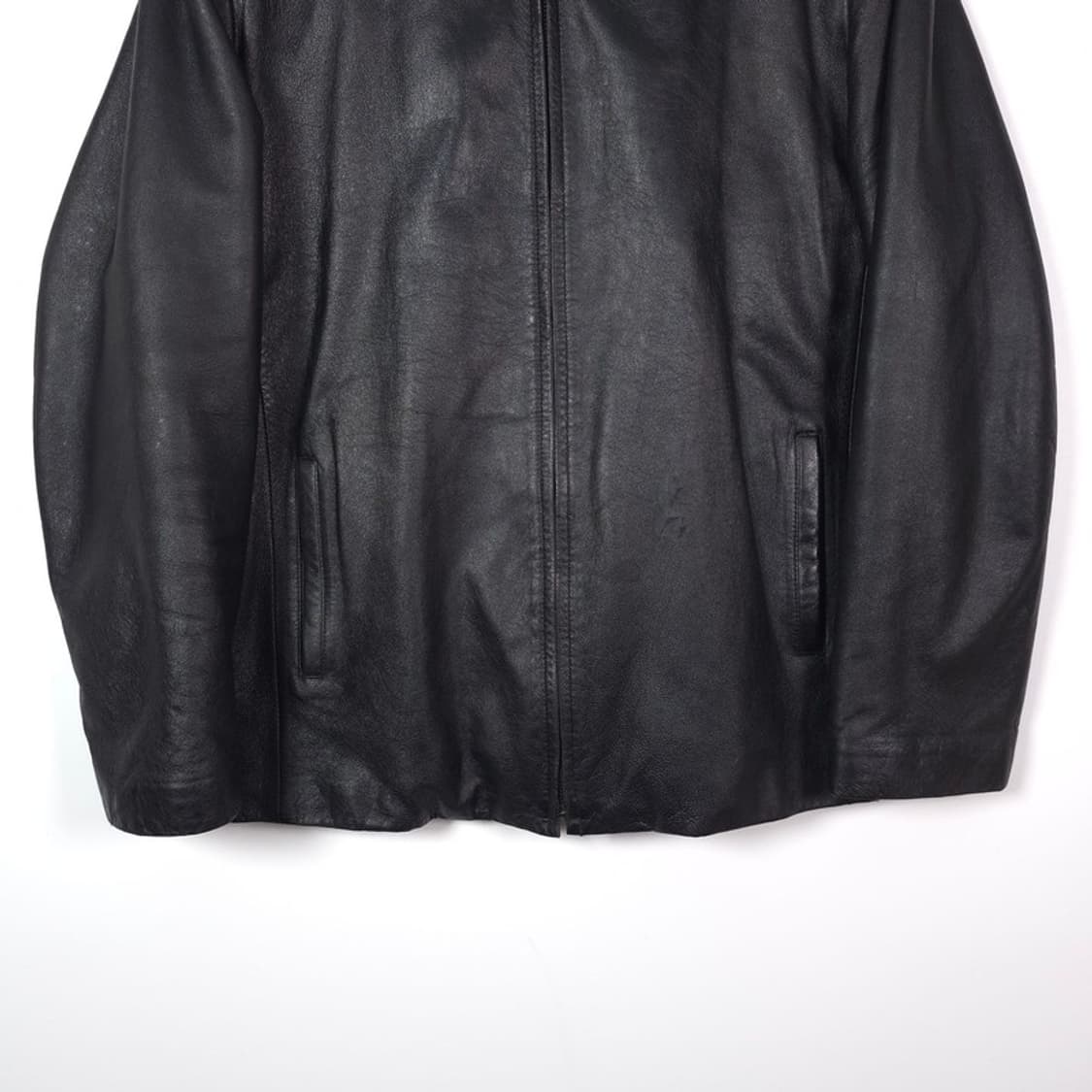 마르조 미니멀 램스킨 양가죽 집업 자켓 L 상품이미지4