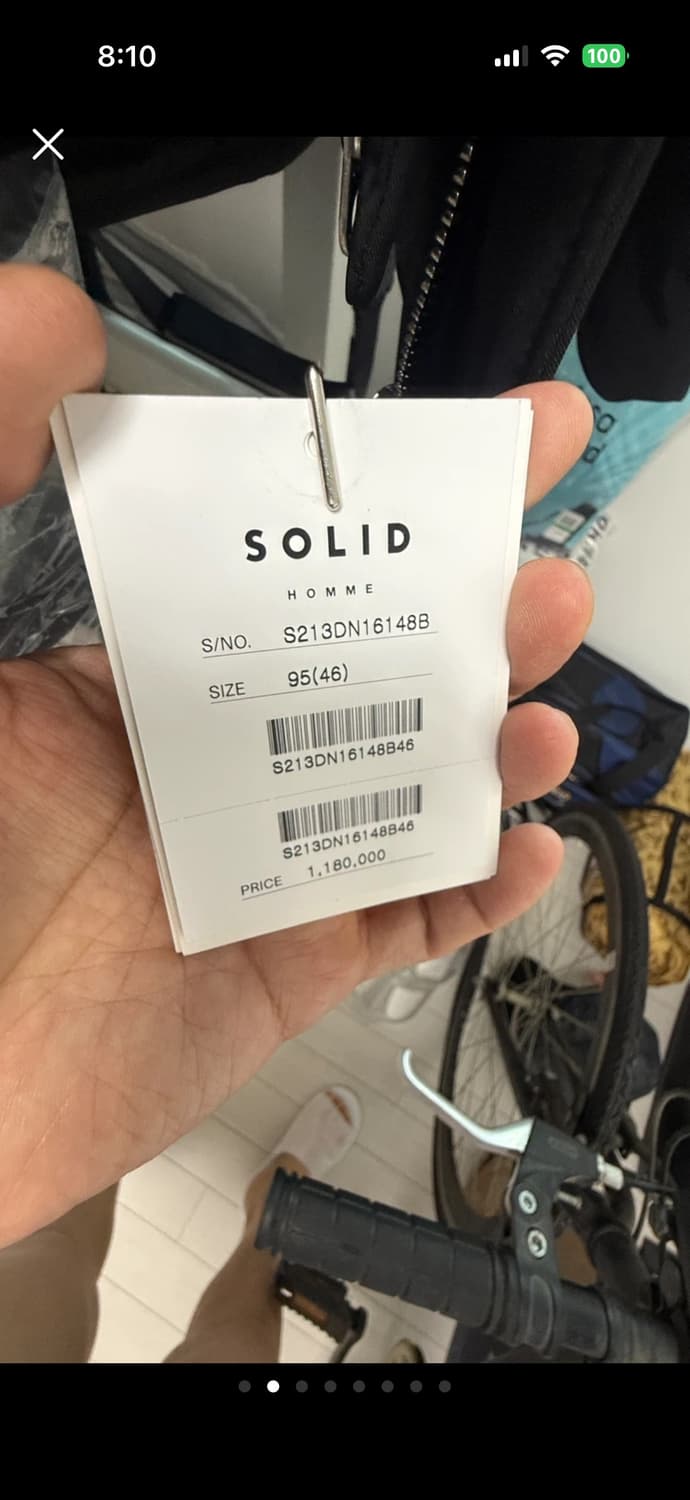 솔리드옴므 남성 118 패딩 46(95사이즈) 새제품 상품이미지4