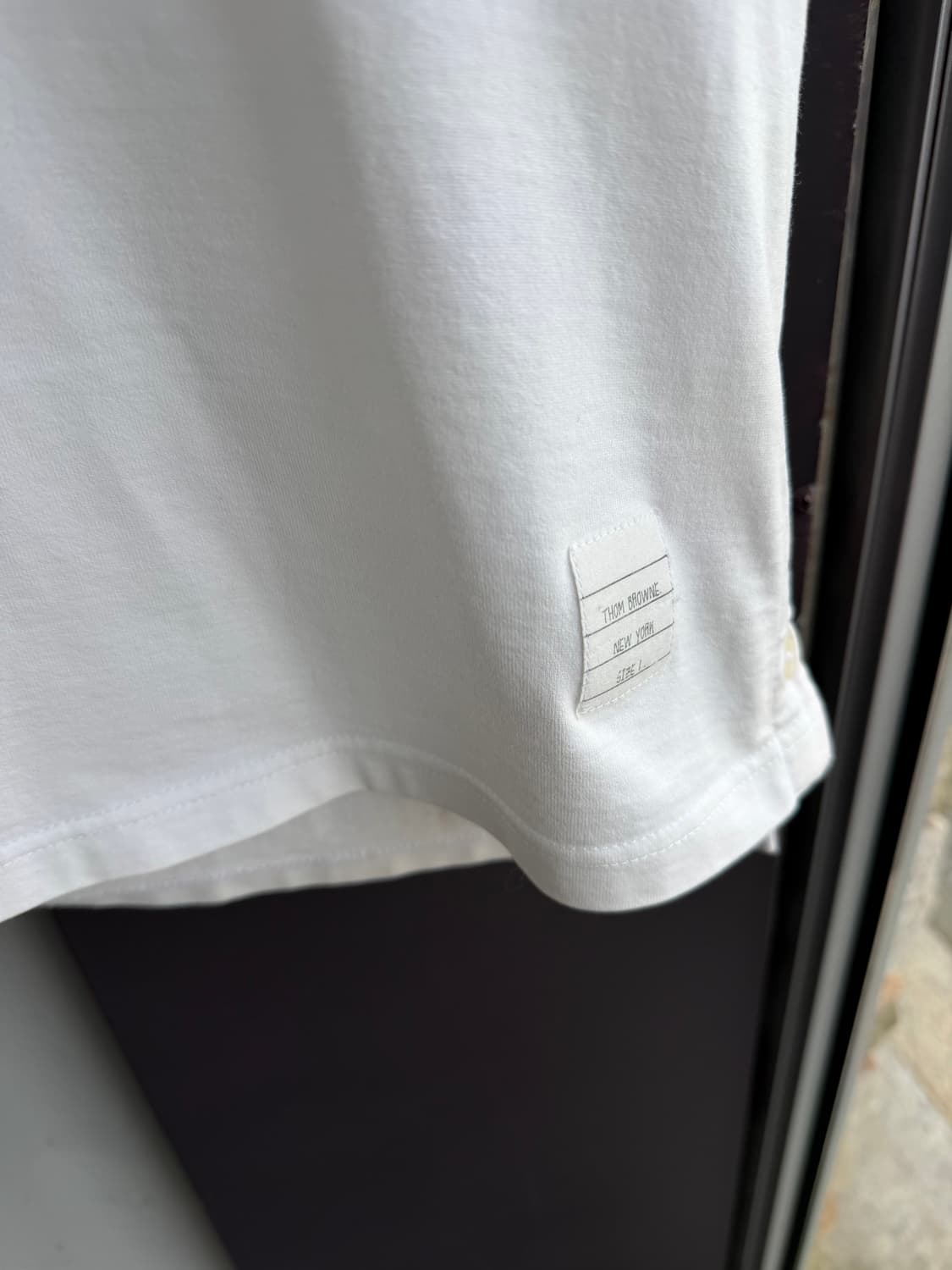 1/ 톰브라운 RWB 포켓트리밍 코튼 져지 반팔 상품이미지6