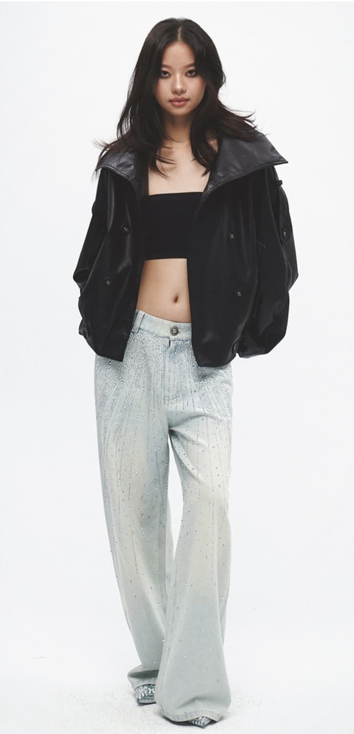 (새 상품) 테스트매커니즘 하이넥 가죽자켓 레더자켓 상품이미지4