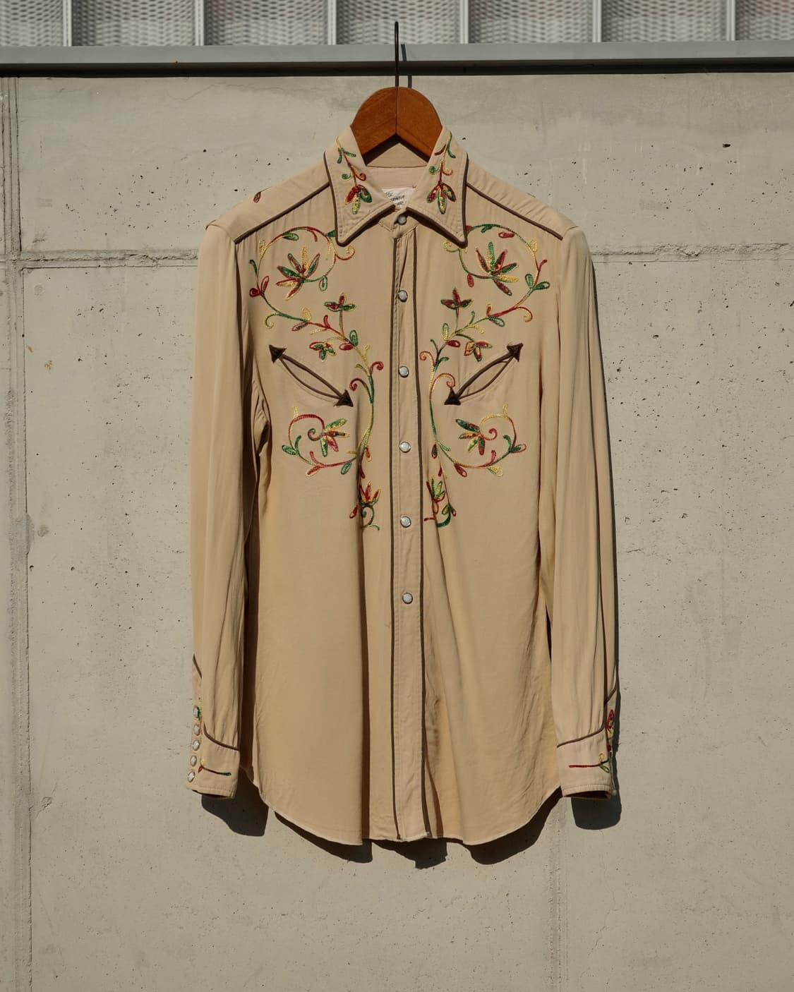 50s California Ranchwear 개버딘 웨스턴 셔츠 상품이미지1