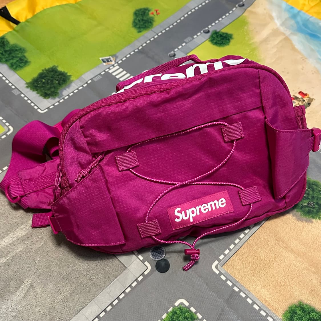 슈프림 코듀라 웨이스트백 마젠타 17ss 상품이미지1
