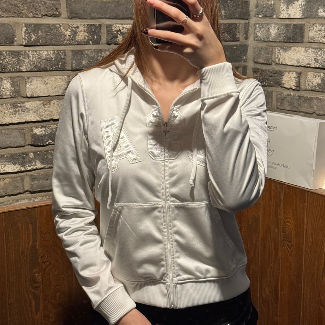 S) 폴로 랄프로렌 진스 하이틴 화이트 후드 집업 져지 상품이미지7