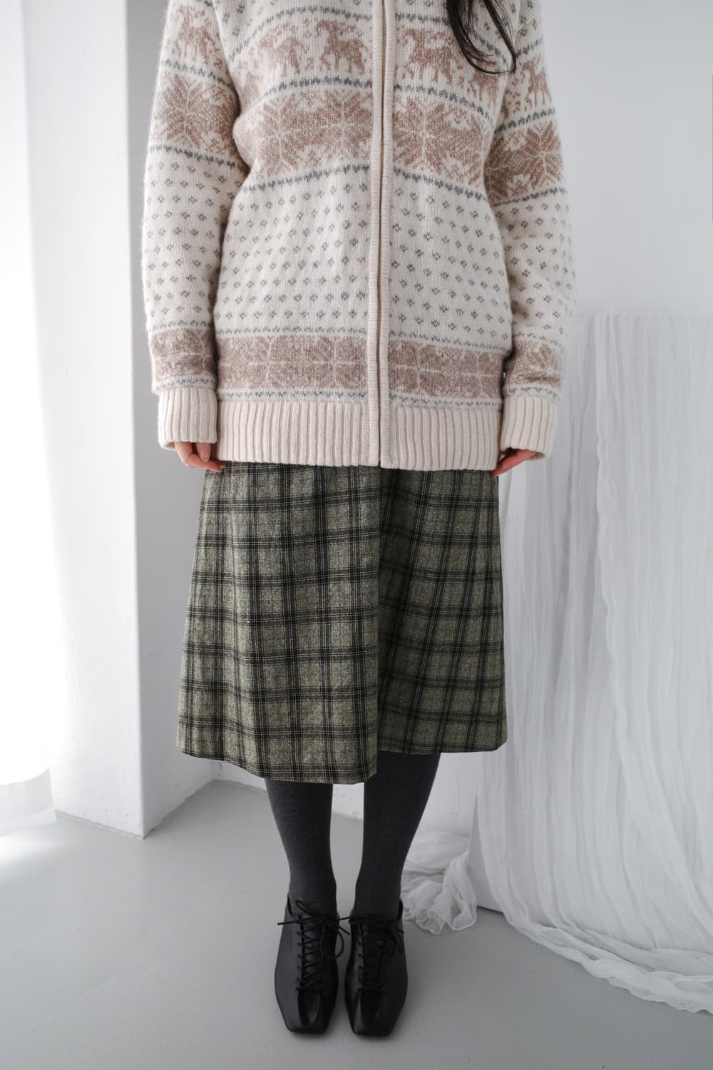 check pocket skirt 상품이미지4