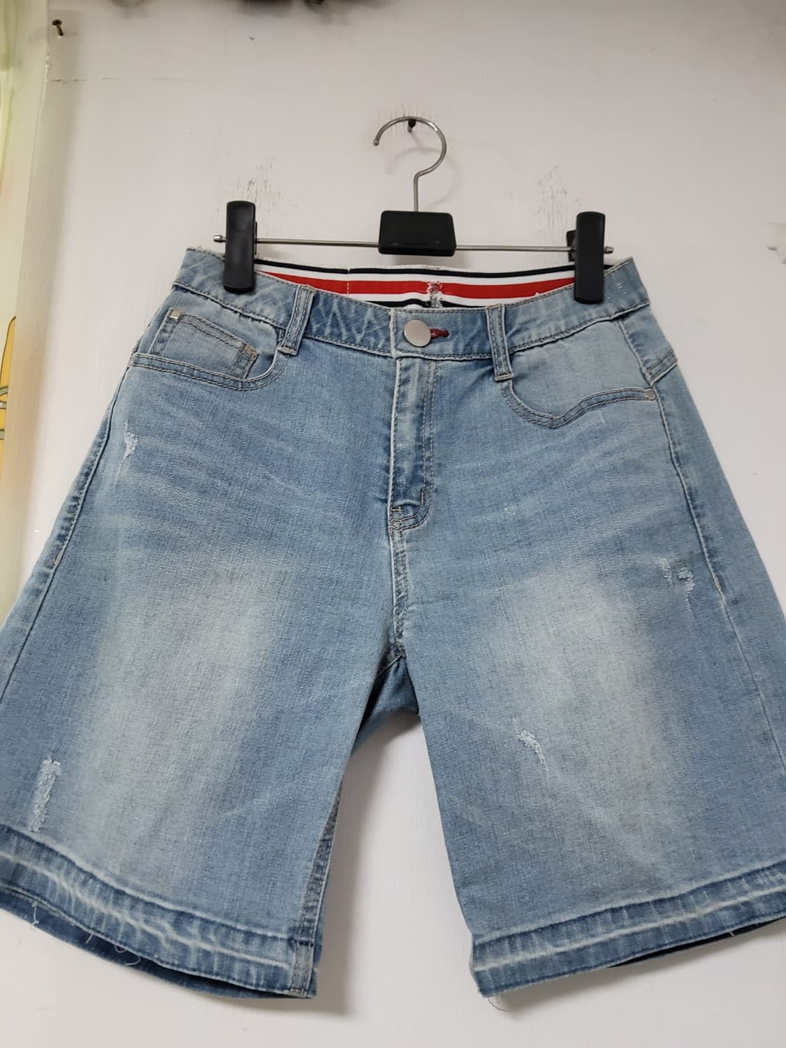 빈티지 연청 데님 반바지 27 상품이미지2