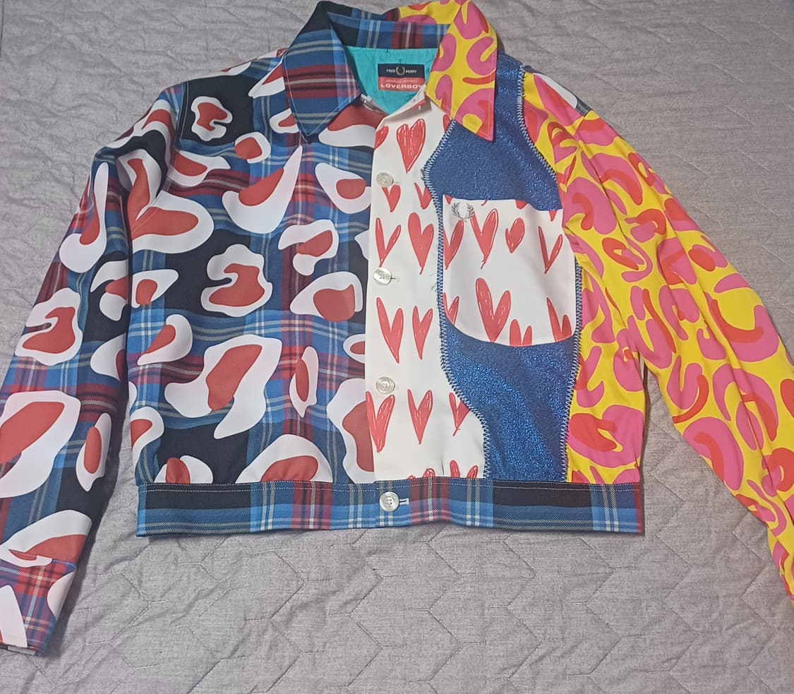 찰스 제프리 러버보이 X 프레드 페리 패치워크 재킷 상품이미지2