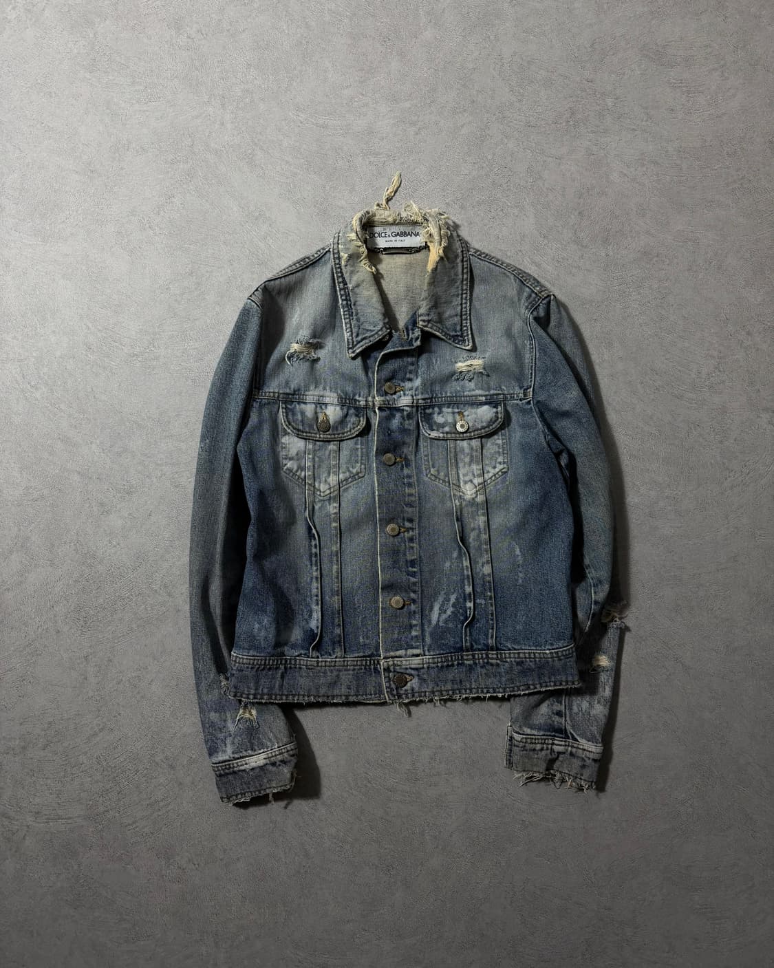 02AW 돌체앤가바나 디스트로이드 데님자켓 상품이미지1