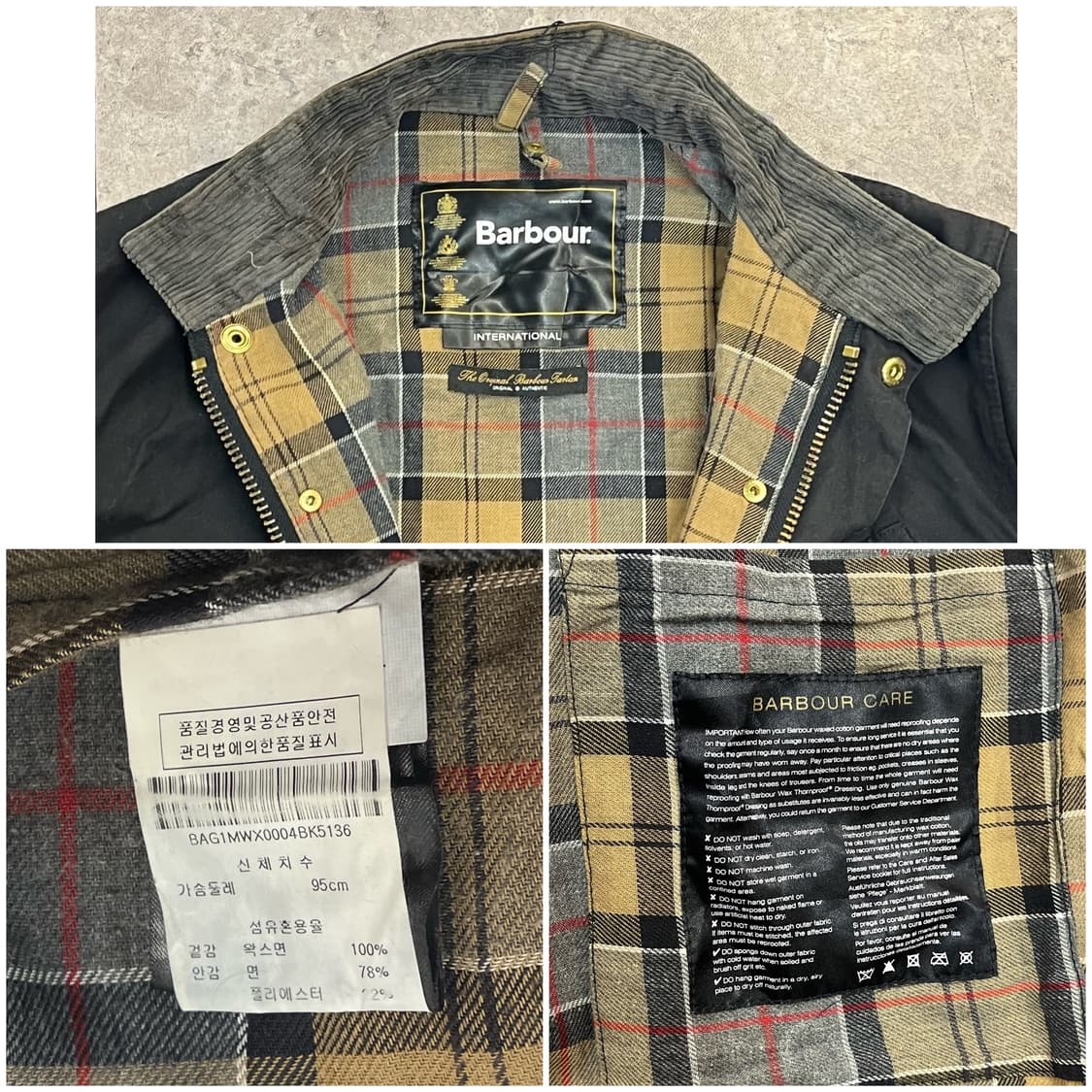 바버 왁스 자켓 블랙 95 #csz2318 상품이미지3