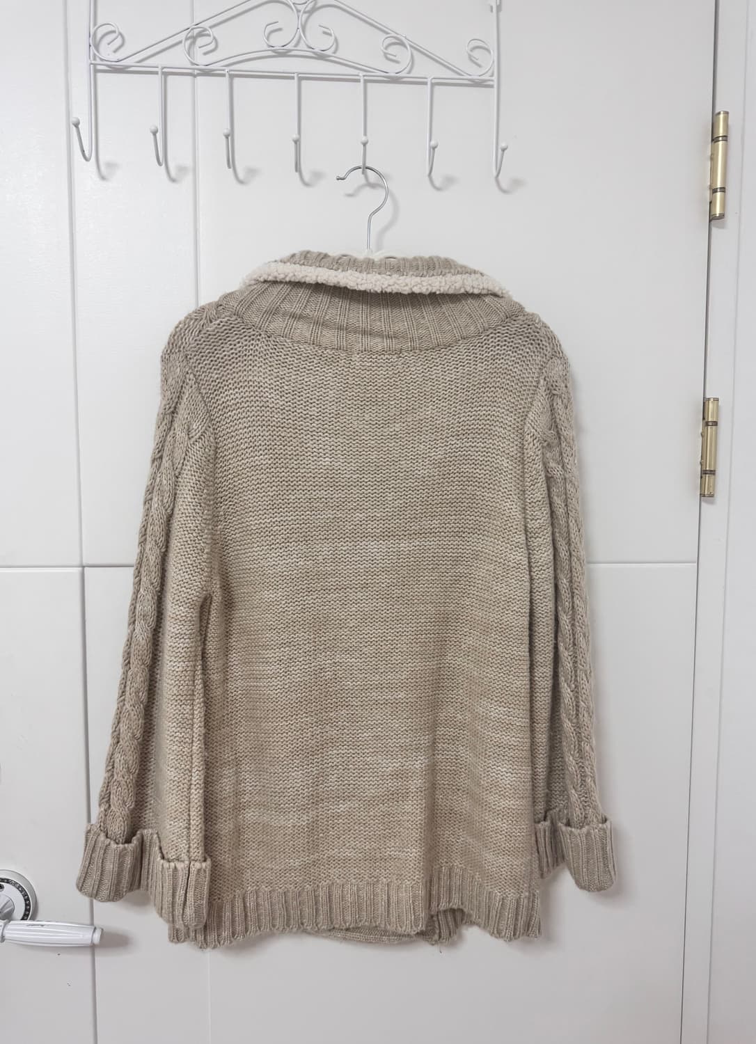 빈티지 모리걸 브라운 니트 자켓 상품이미지2