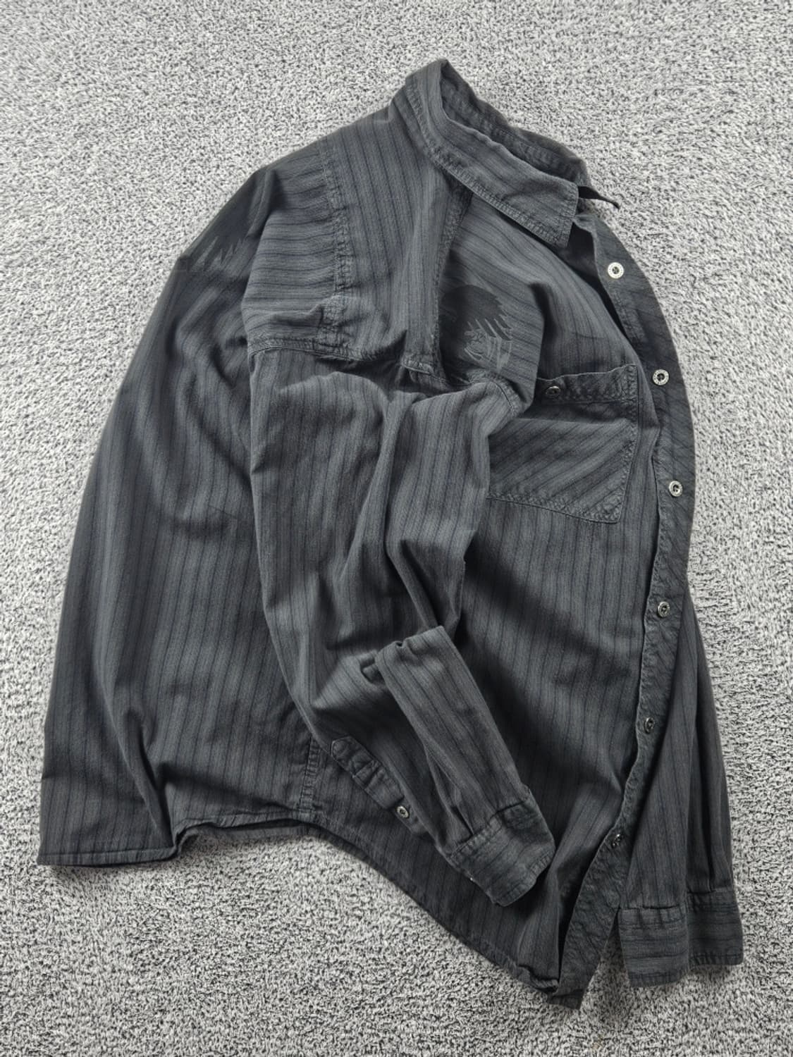 할리데이비슨 스트라이프 포켓 바이커 셔츠 ( M ) / 10715 상품이미지4