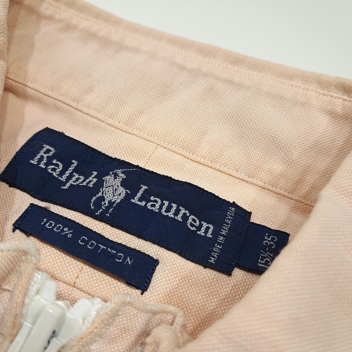 CK105 Free 폴로 00s 말레이시아판 오렌지피치 크롭 셔츠 상품이미지3