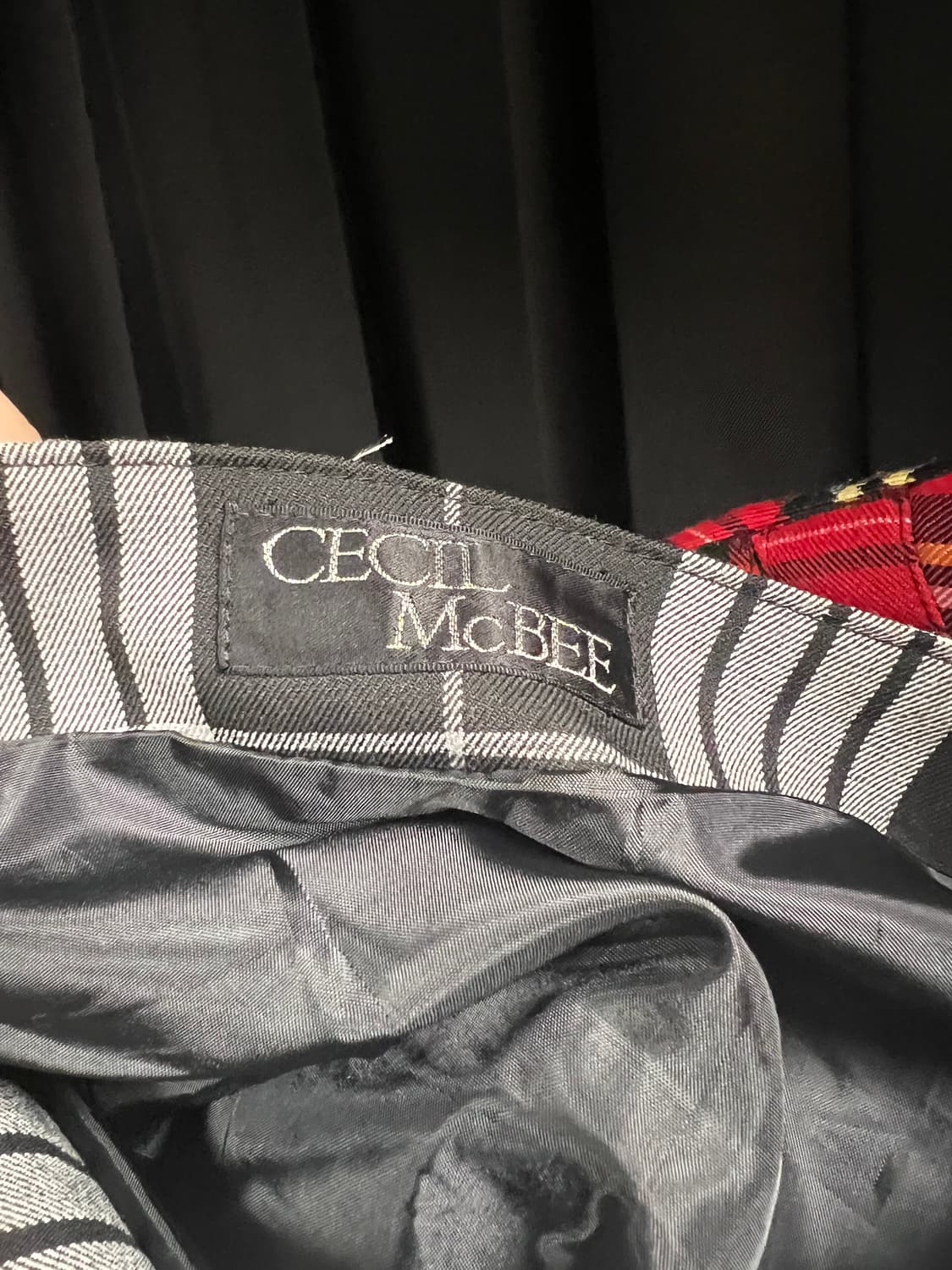 cecile mcbee skirt 세실맥비 체크 스커트 공겜여주 상품이미지3