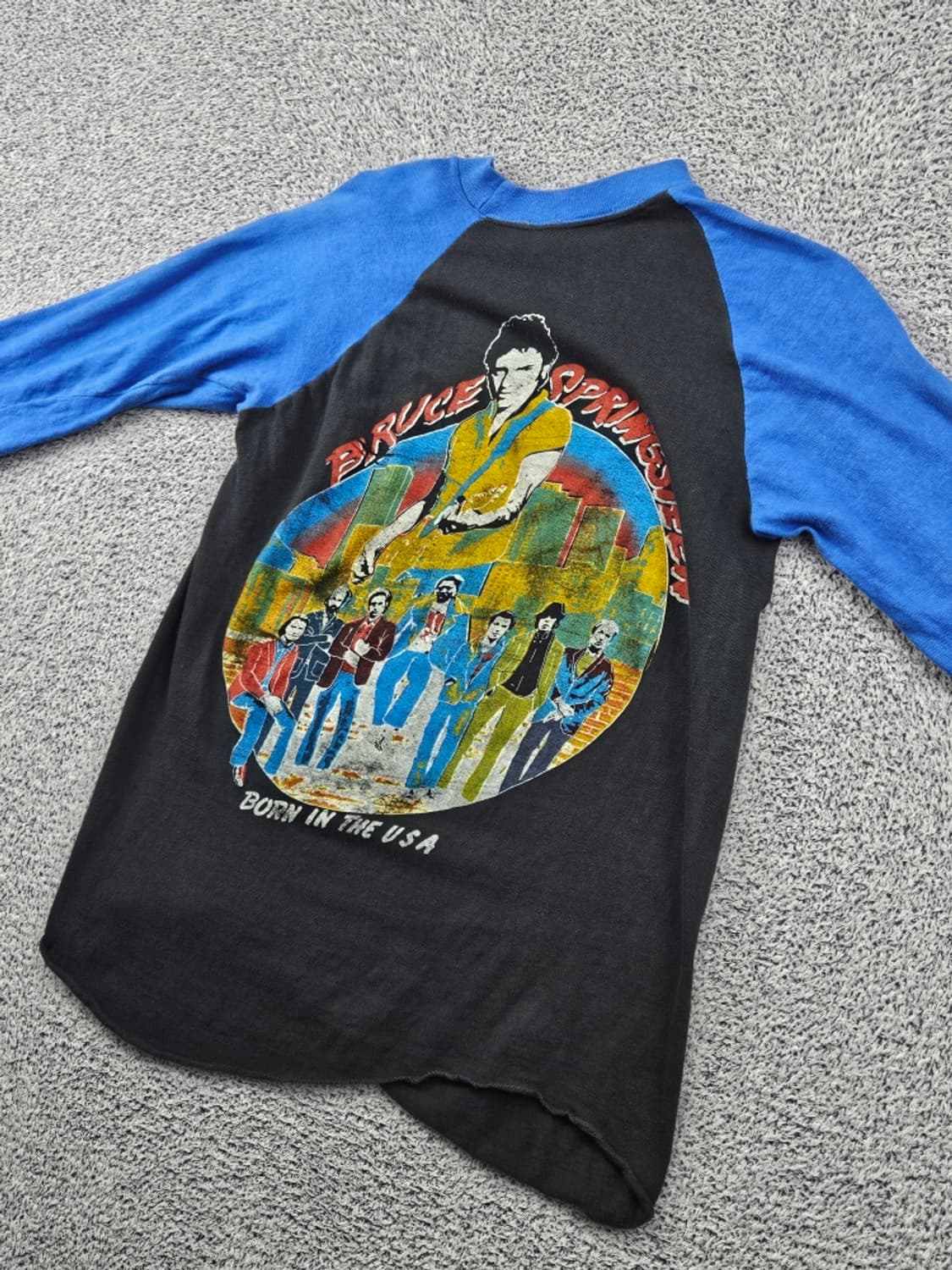 80's USA 브루스스프링스틴 싱글스티치 롱슬리브 (S추정)/11950 상품이미지10
