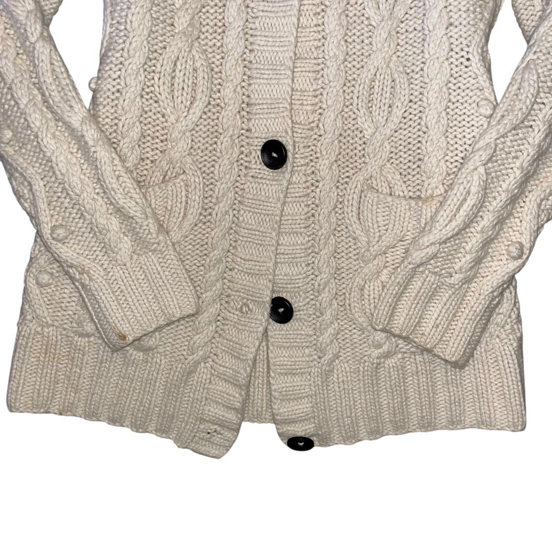 후드퍼 꽈배기니트 가디건 y2k갸루모리펑크 상품이미지3