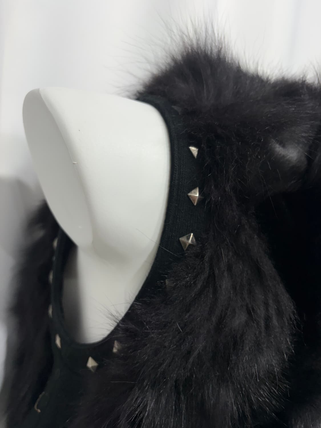 🎸블랙 스터드 퍼 베스트🎸 상품이미지7