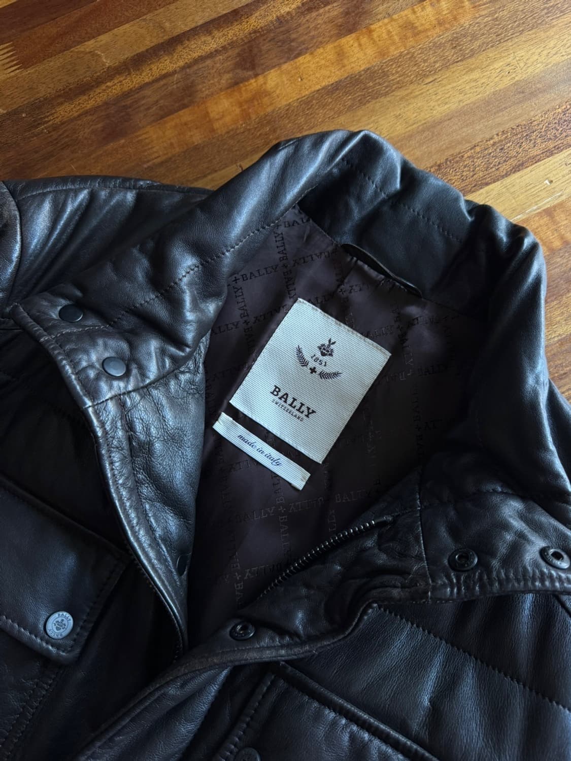BALLY 발리 램스킨 레더 필드 자켓 100 상품이미지4