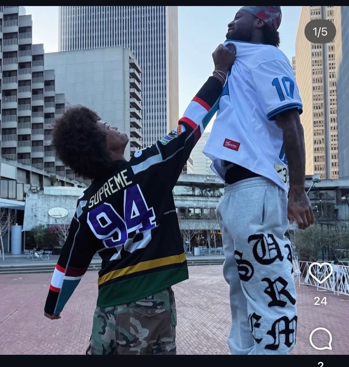 슈프림 컷 아웃 스웨트팬츠 헤더 그레이 - 26SS 상품이미지2