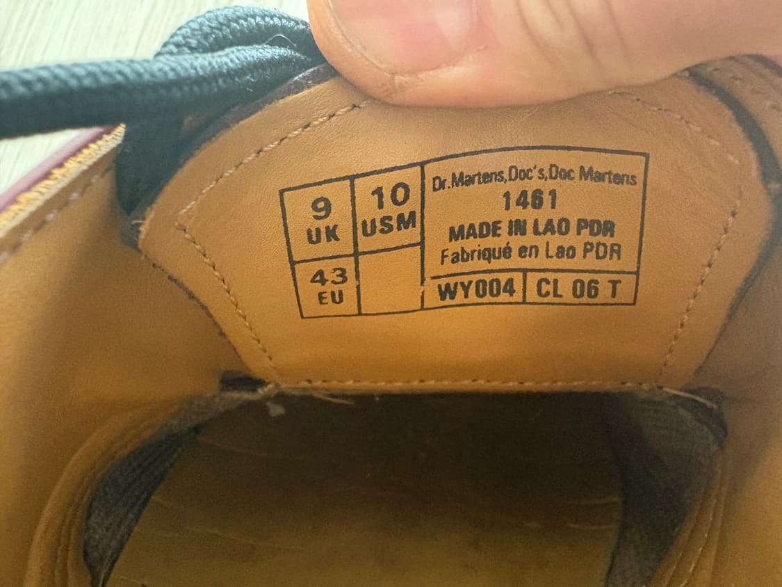 닥터마틴 1461 3홀 체리레드 280 상품이미지7