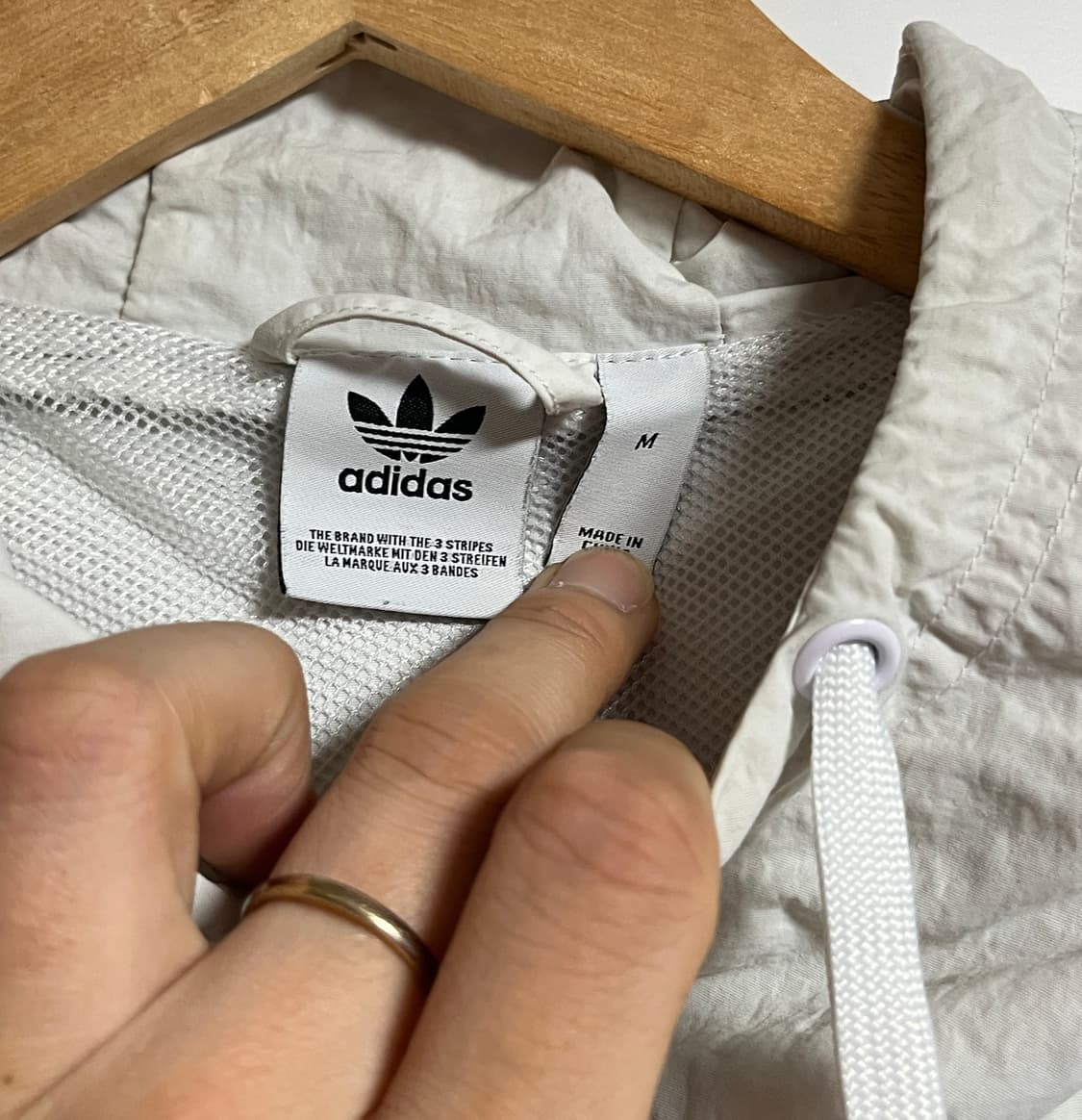 아디다스 크롭 바람막이 윈드브레이커 자켓 점퍼 M 상품이미지5