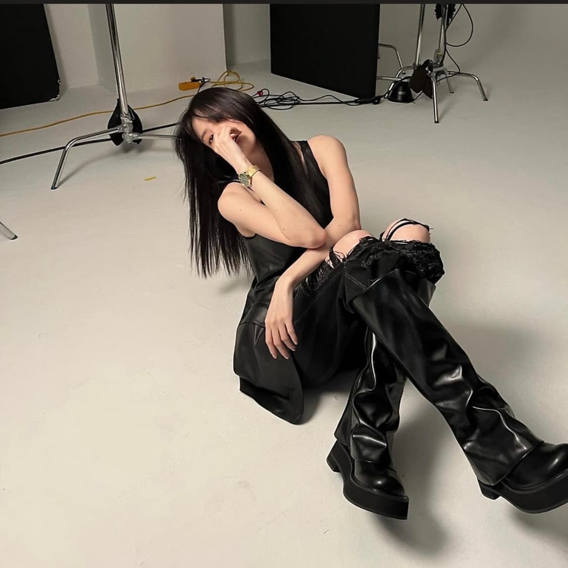 찰스앤키스 코브 플랫폼 니하이부츠 한소희부츠 상품이미지1