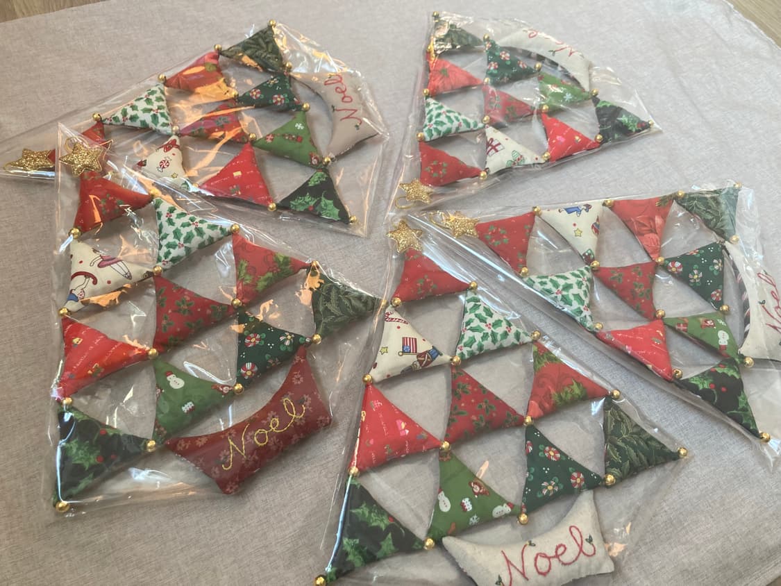 핸드메이드 퀼트 크리스마스 벽걸이 트리 상품이미지4