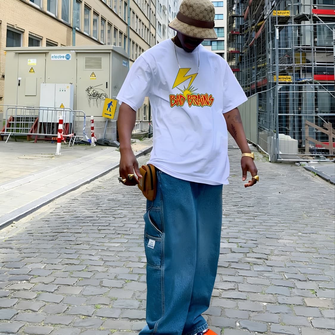 Bad Brains 커스텀 프린트 오버사이즈 반팔티 상품이미지3