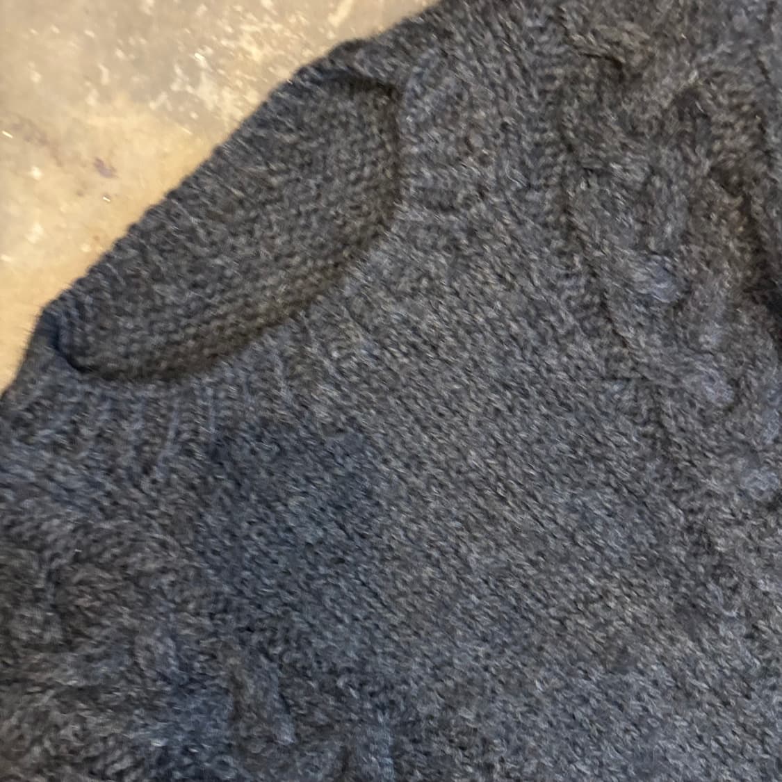 올드 케이블 울 스웨터 상품이미지3