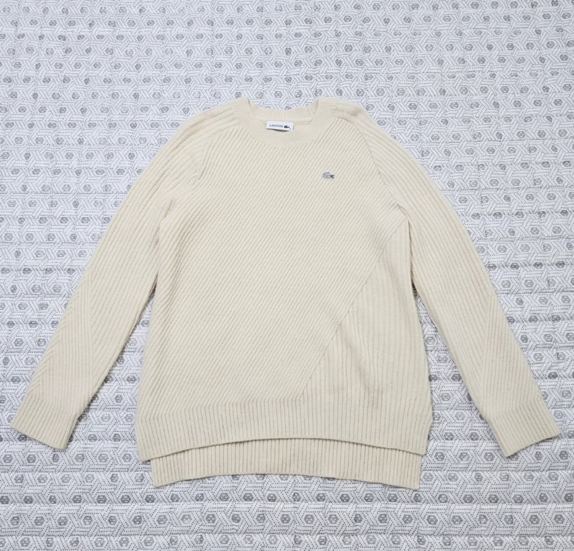 라코스테 아이보리 리브 니트 95 상품이미지5