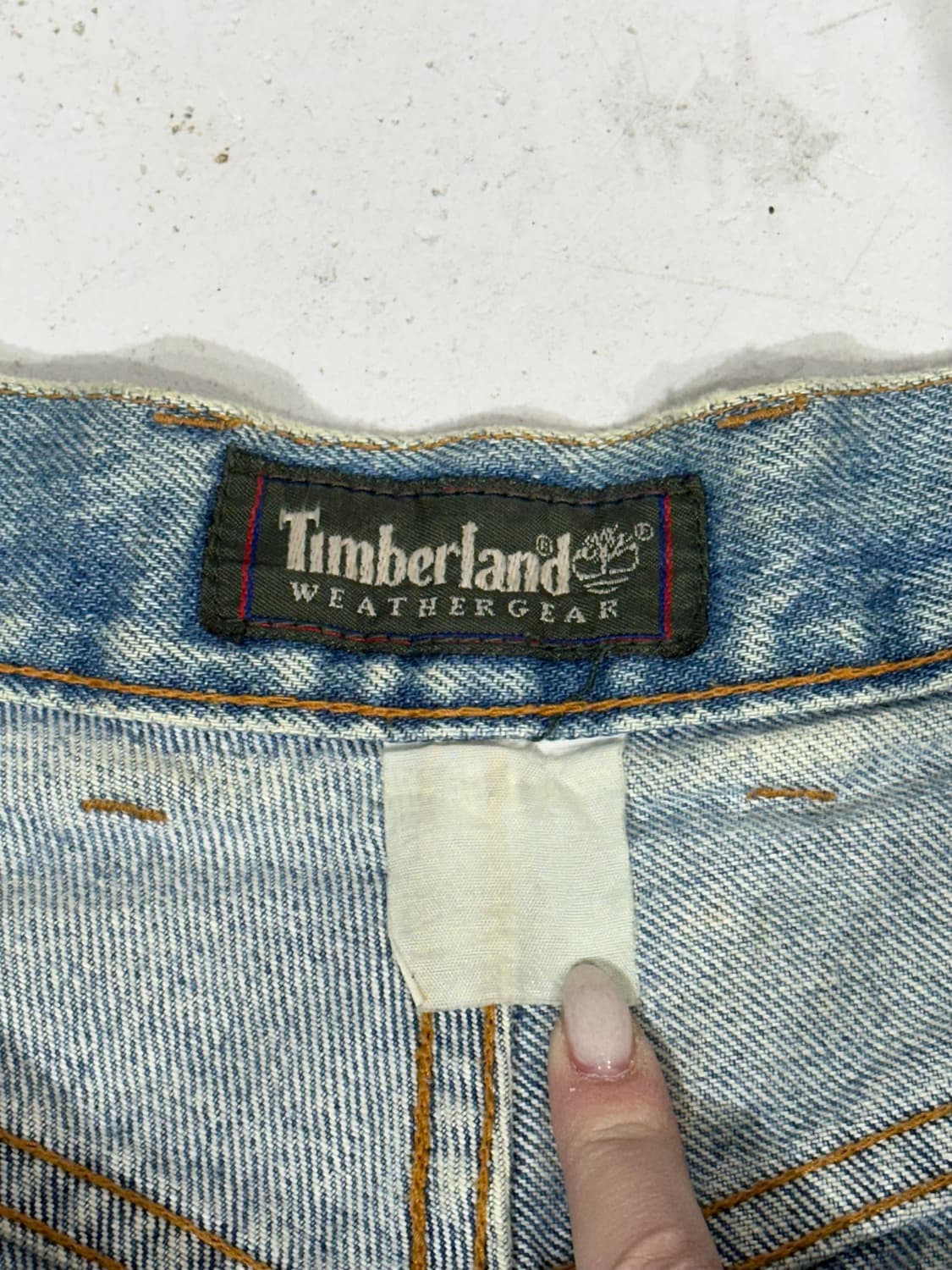 00s 팀버랜드 와이드 연청 데님 팬츠 청바지  상품이미지7