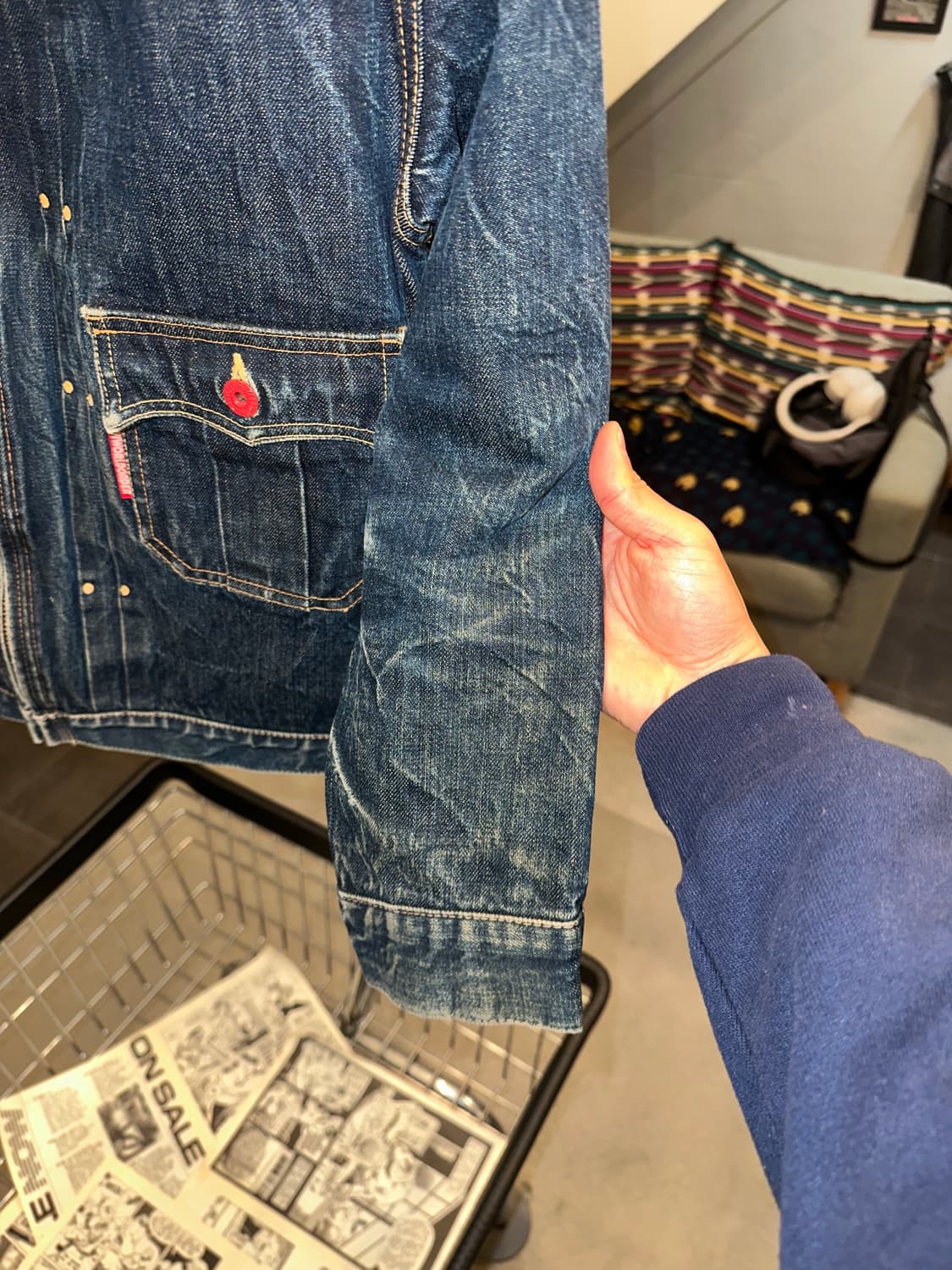 80-90’s Japanese type-1 selvedge denim 상품이미지7