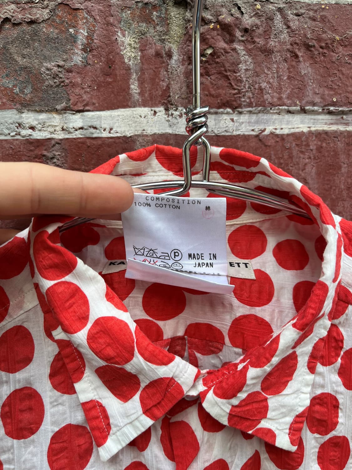 KATHRINE HAMNETT LONDON 폴카 도트 셔츠  상품이미지5