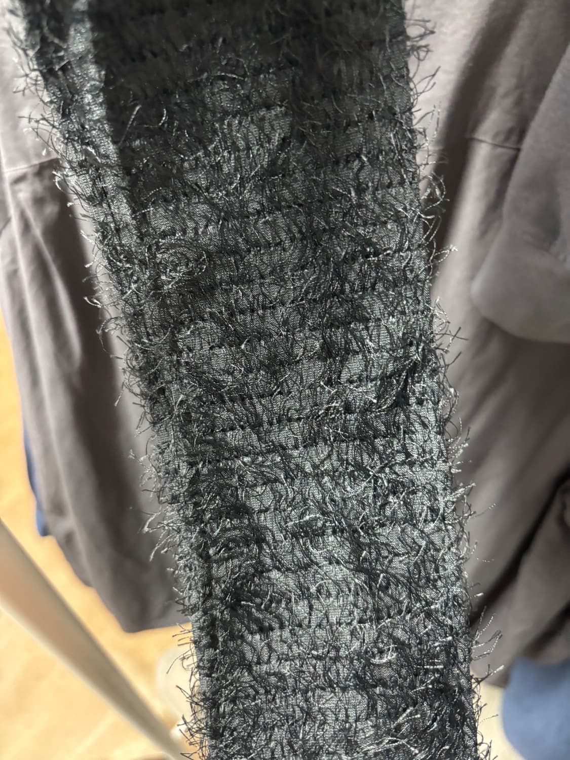 유스 Tassel Scarf - Black 상품이미지2