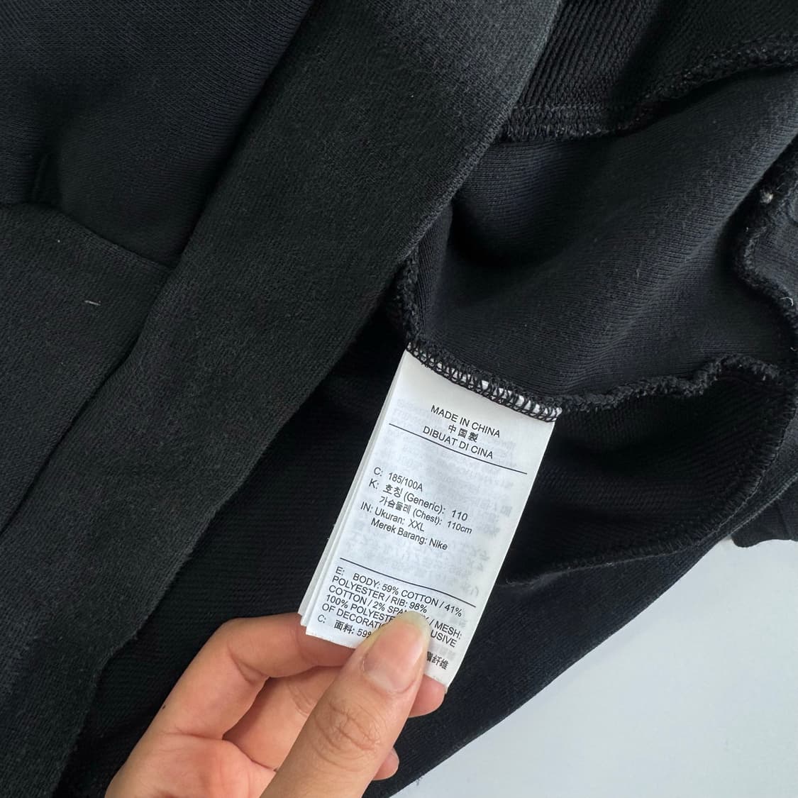 Nike 나이키 스몰로고 블랙 후드티  상품이미지6