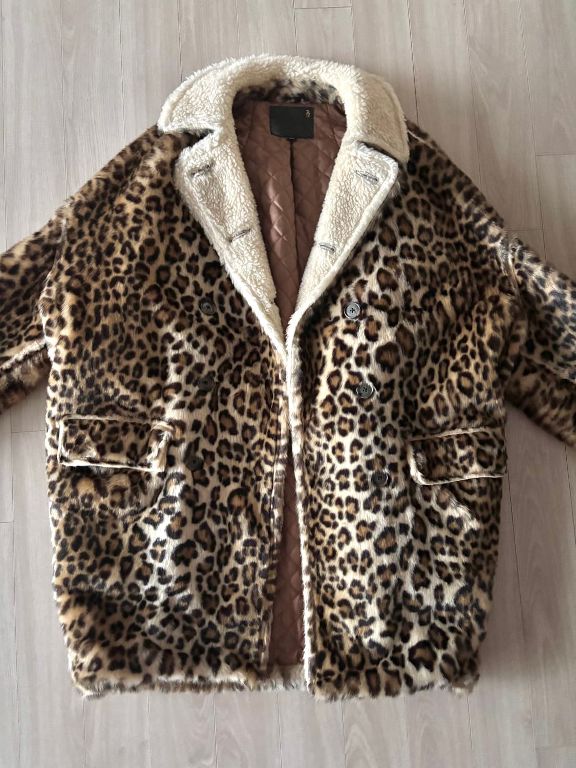 R13 oversized Leopad coat 상품이미지4
