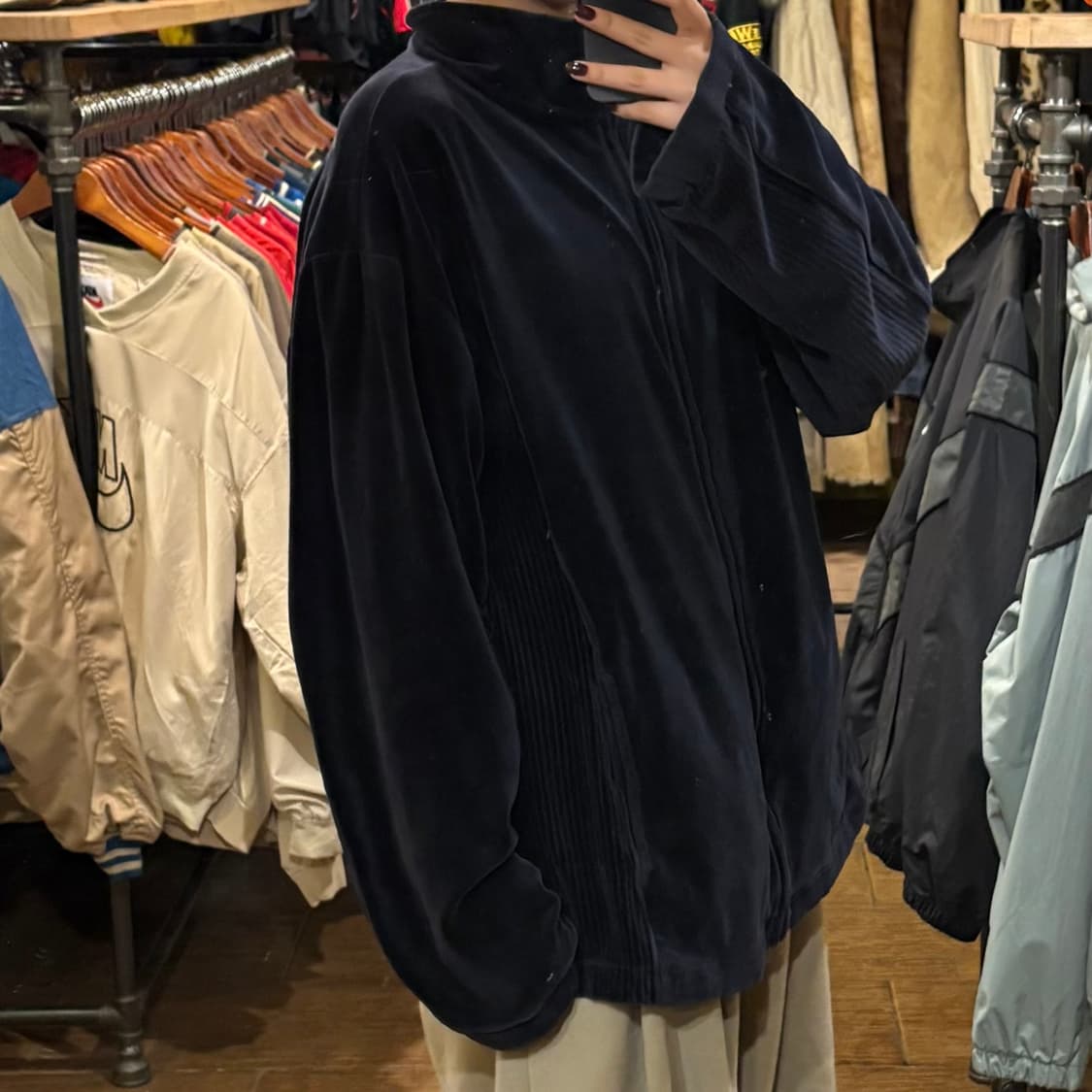 [HI] VTG 벨벳져지 네이비 상품이미지4