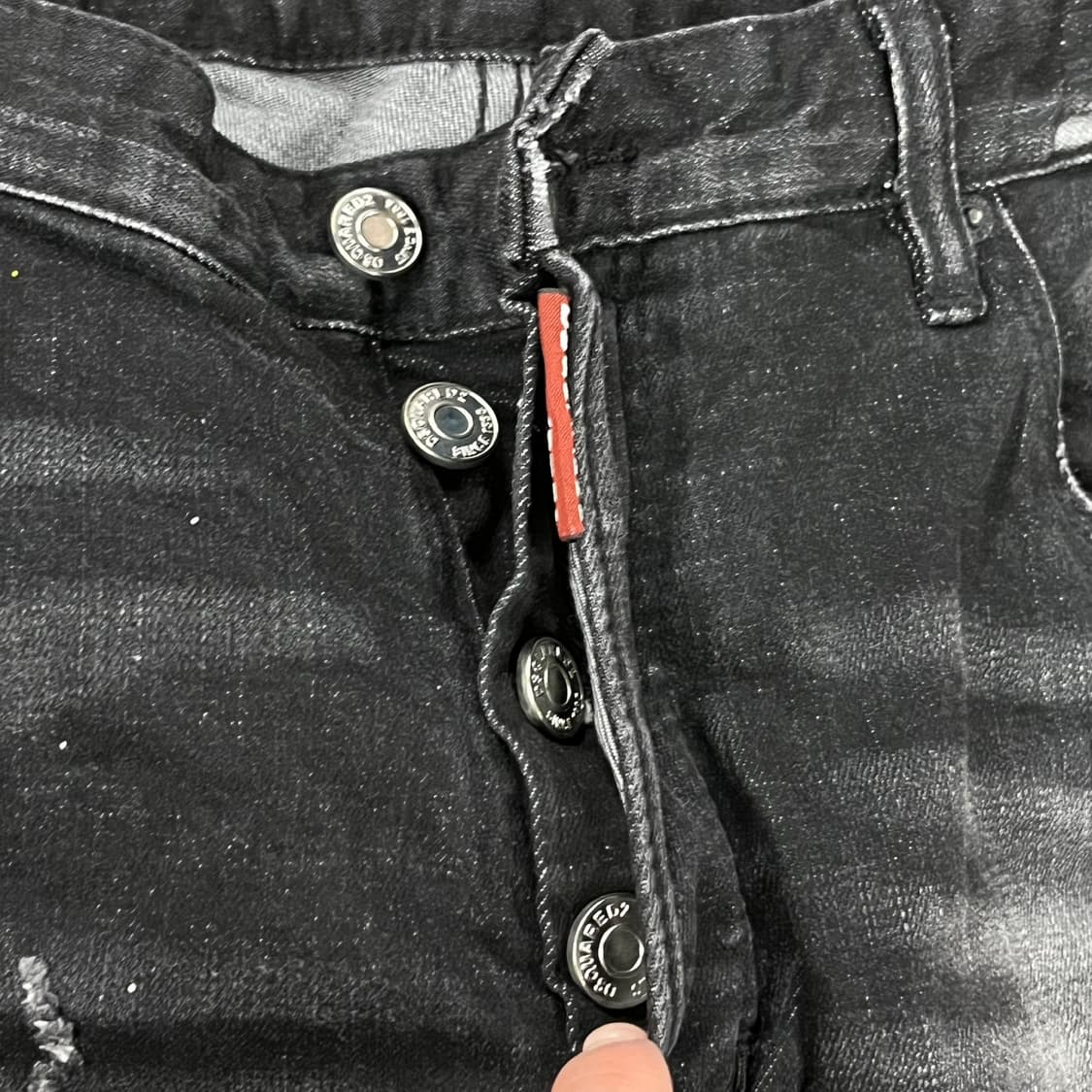 [정품/50] 디스퀘어드2 블랙 페인트 데님 b10 상품이미지7