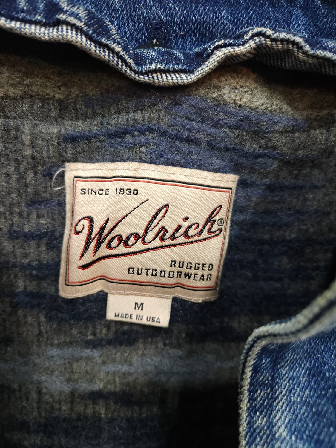 울리치 90s 데님 커버롤 자켓 울 블랭킷 안감
​
 상품이미지7