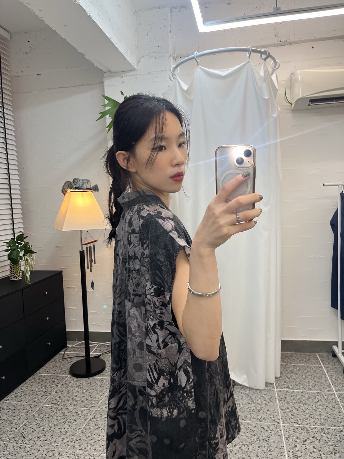 딥 빈티지 판초 슬리브리스 상품이미지1