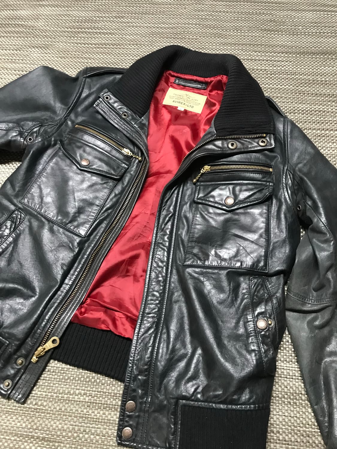 Avirex leather jacket 상품이미지1