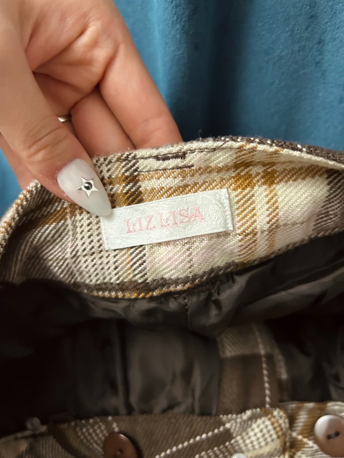 리즈리사 개대장 초코바닐라깔 라떼갸루 로우라이즈 숏팬츠 상품이미지5