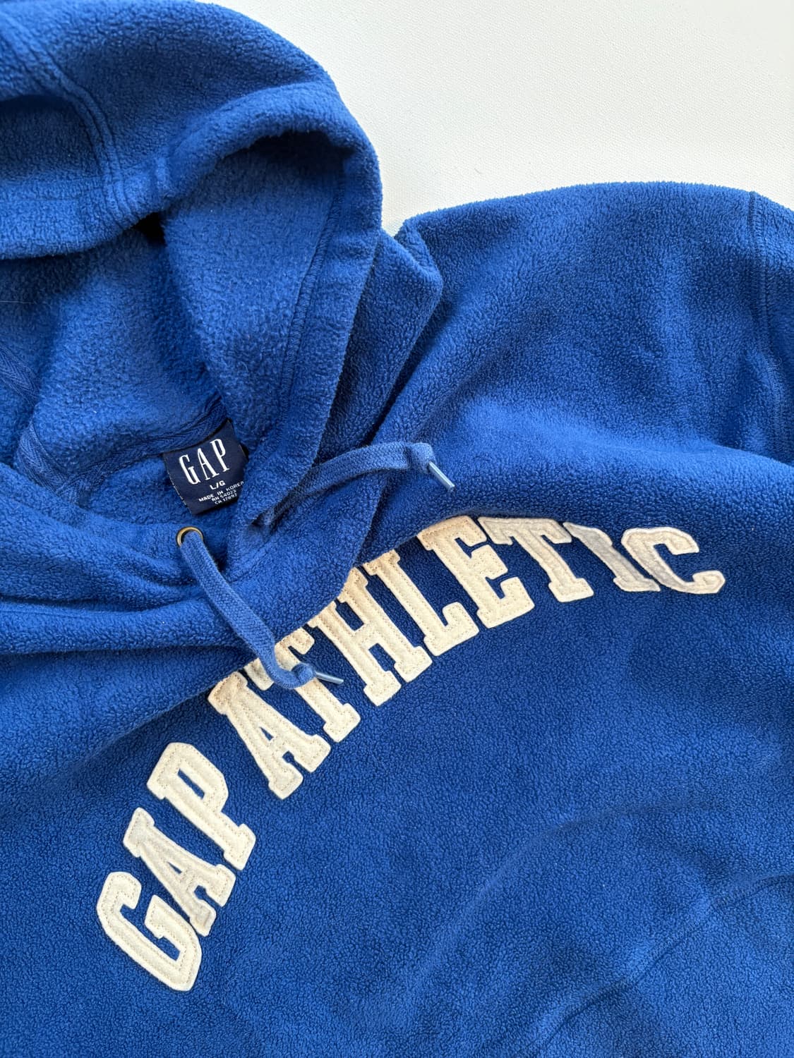 90s Gap Athletic Arch Logo Fleece Hoodie 상품이미지2