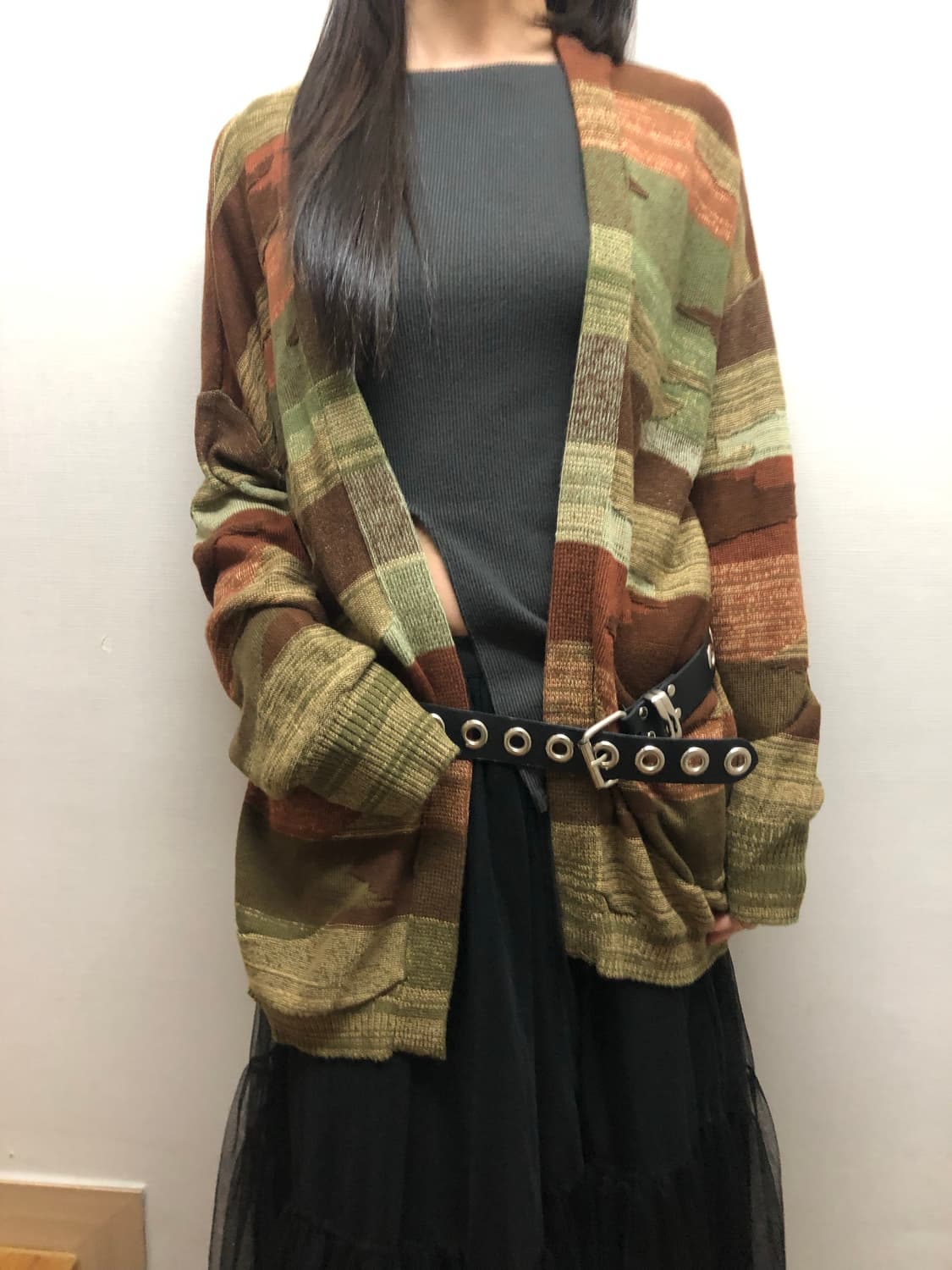 빈티지 히피 롱 가디건 상품이미지1