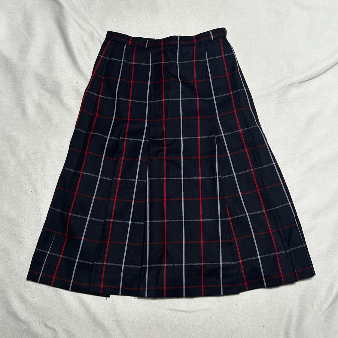 버버리 노바체크 네이비 스커트 상품이미지2