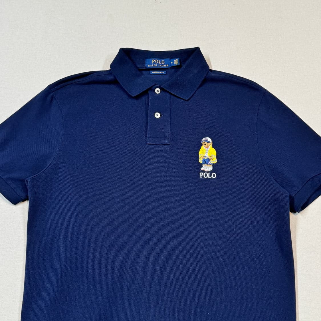 M) 폴로 랄프로렌 폴로베어 클래식 반팔 카라티 PK 네이비 상품이미지3